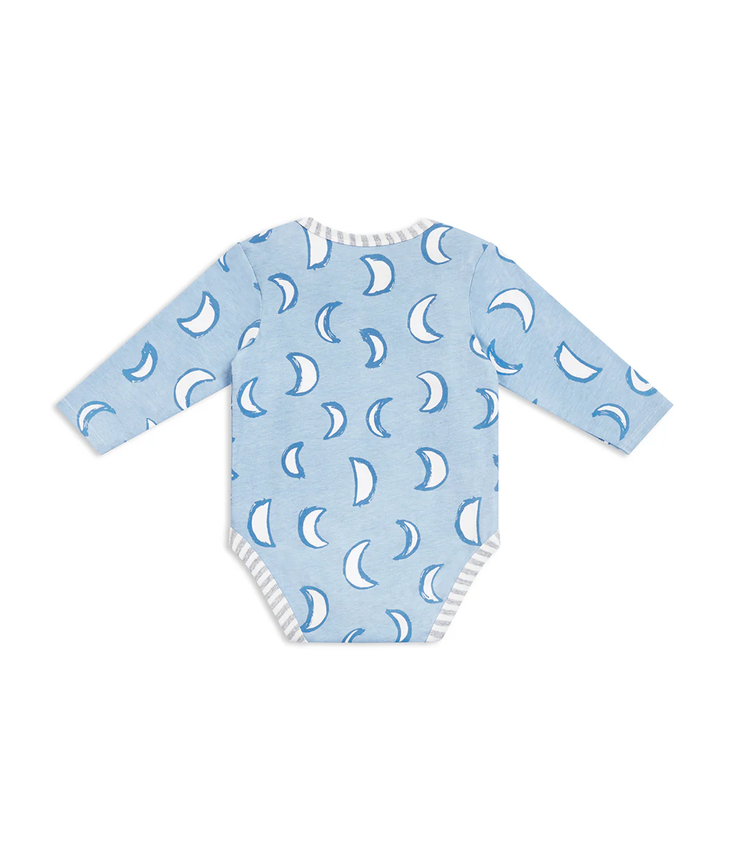 Bodysuit Long Sleeve Cotton Blue Eclipse - Image 5