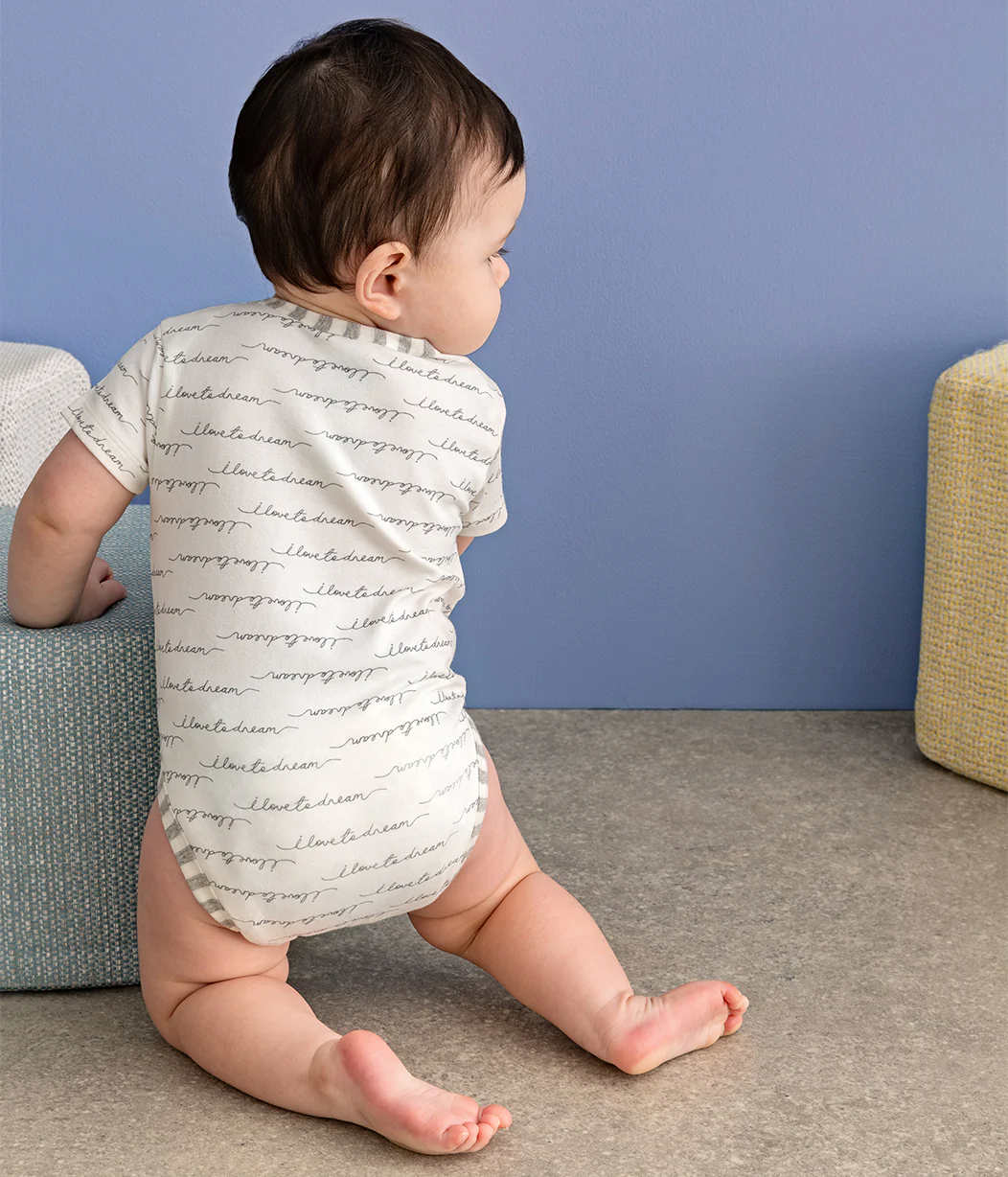 Bodysuit Short Sleeve Cotton White Dreamer - Image 6