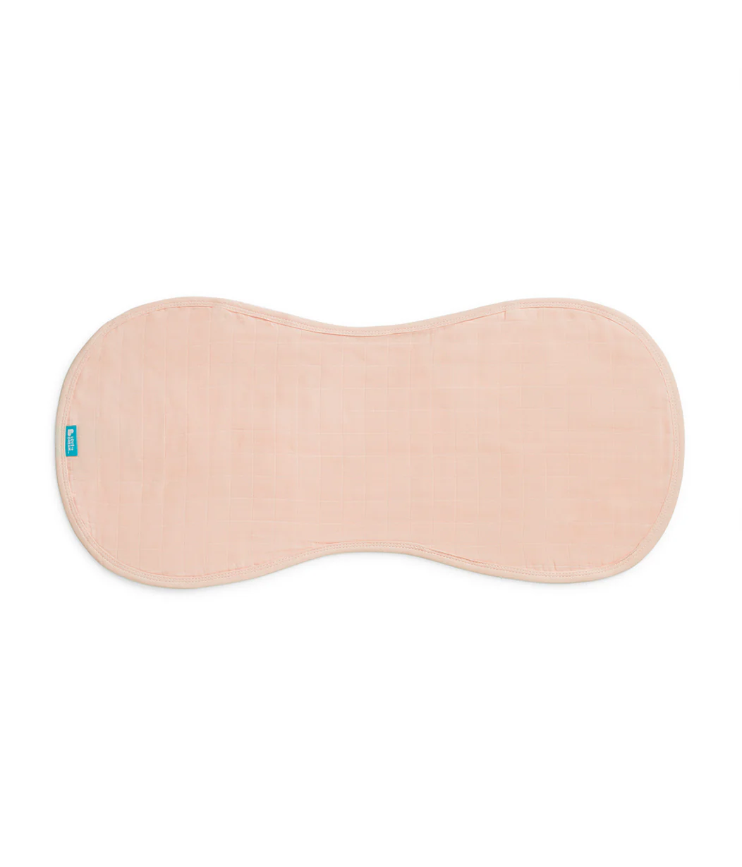 Burp Cloth 2 Pack Muslin Blush Rocket - Image 3