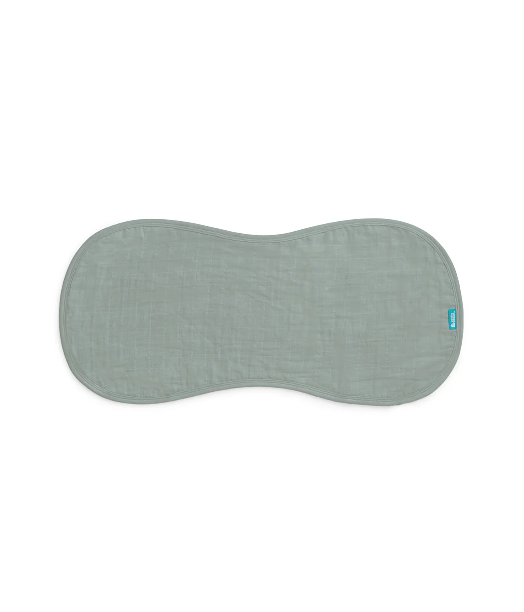 Burp Cloth 2 Pack Muslin Cream Bees - Image 3