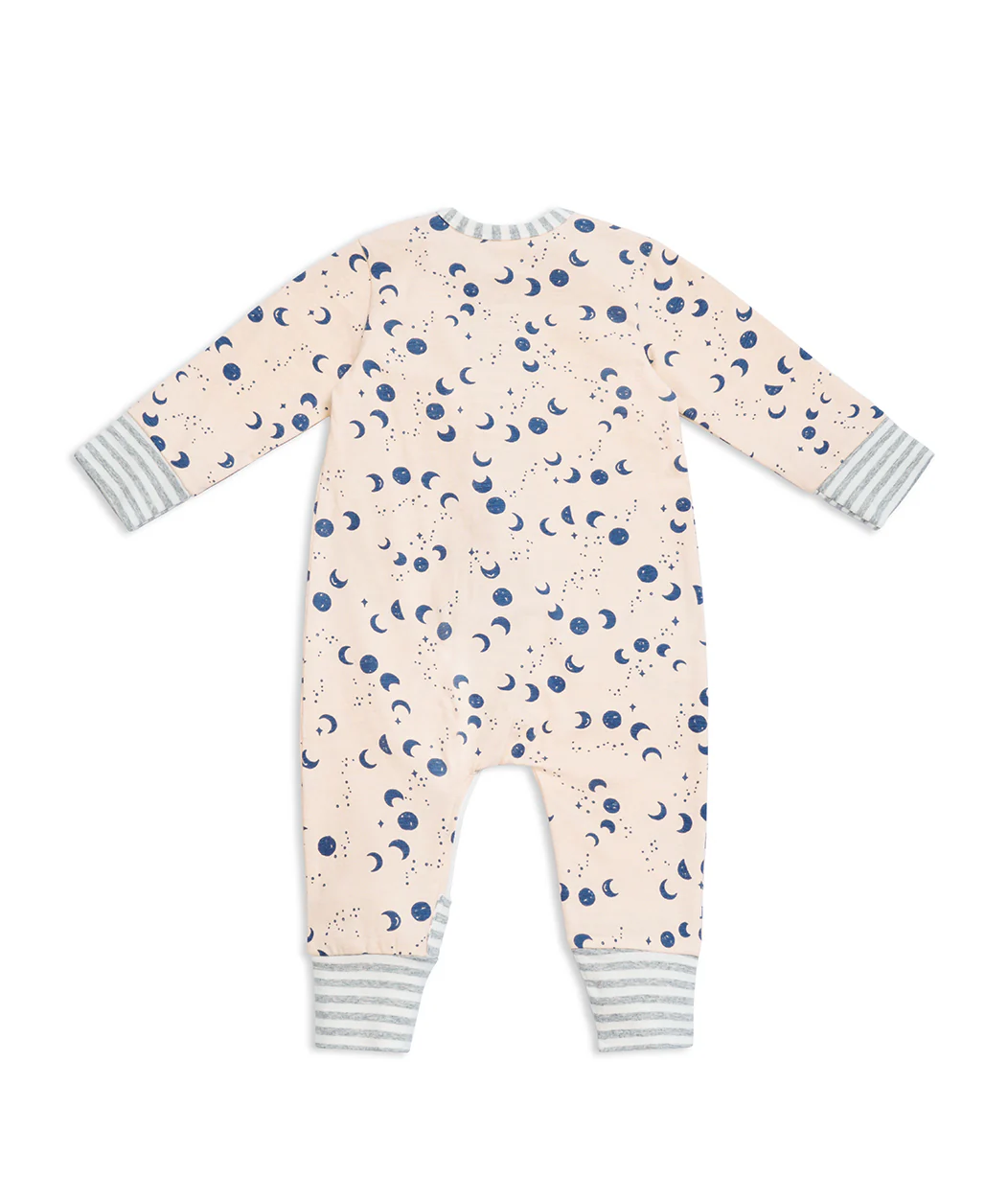 Footless Romper Cotton Ecru Moonscape - Image 6