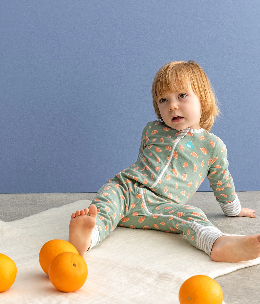 Footless Romper Cotton Green Sliced - Image 7