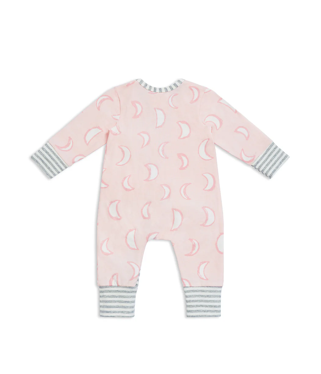Footless Romper Cotton Pink Eclipse - Image 7