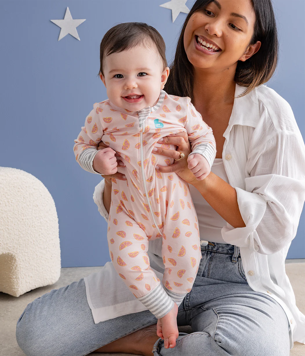 Footless Romper Cotton Pink Sliced - Image 5