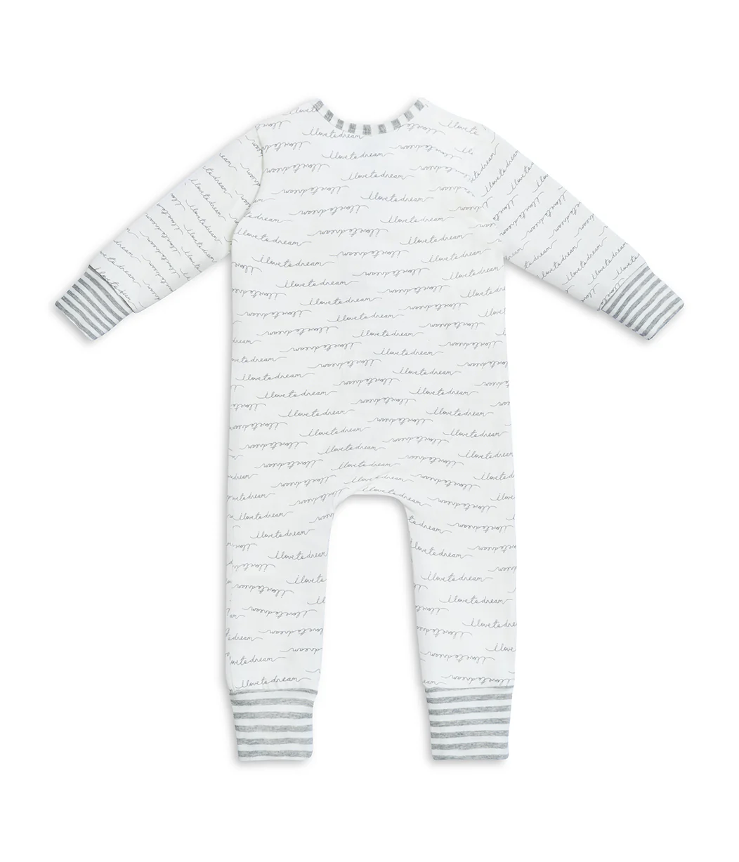 Footless Romper Cotton White Dreamer - Image 6