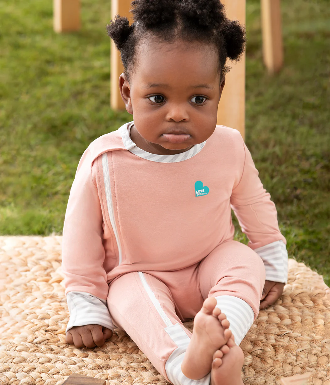 Footless Romper Ecovero Rose - Image 5