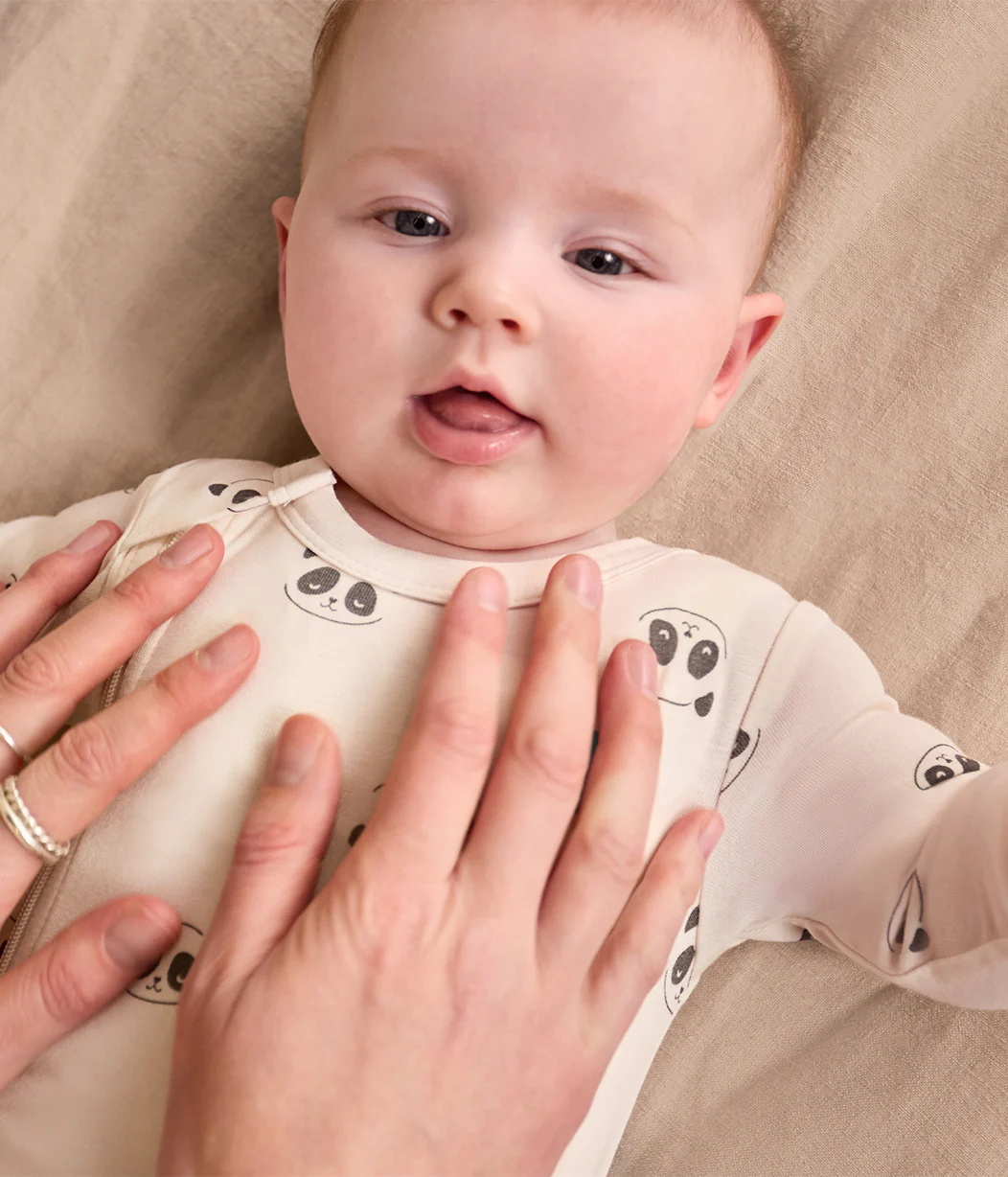 Romper Viscose from Bamboo Cream Sleepy Pandas - Image 6