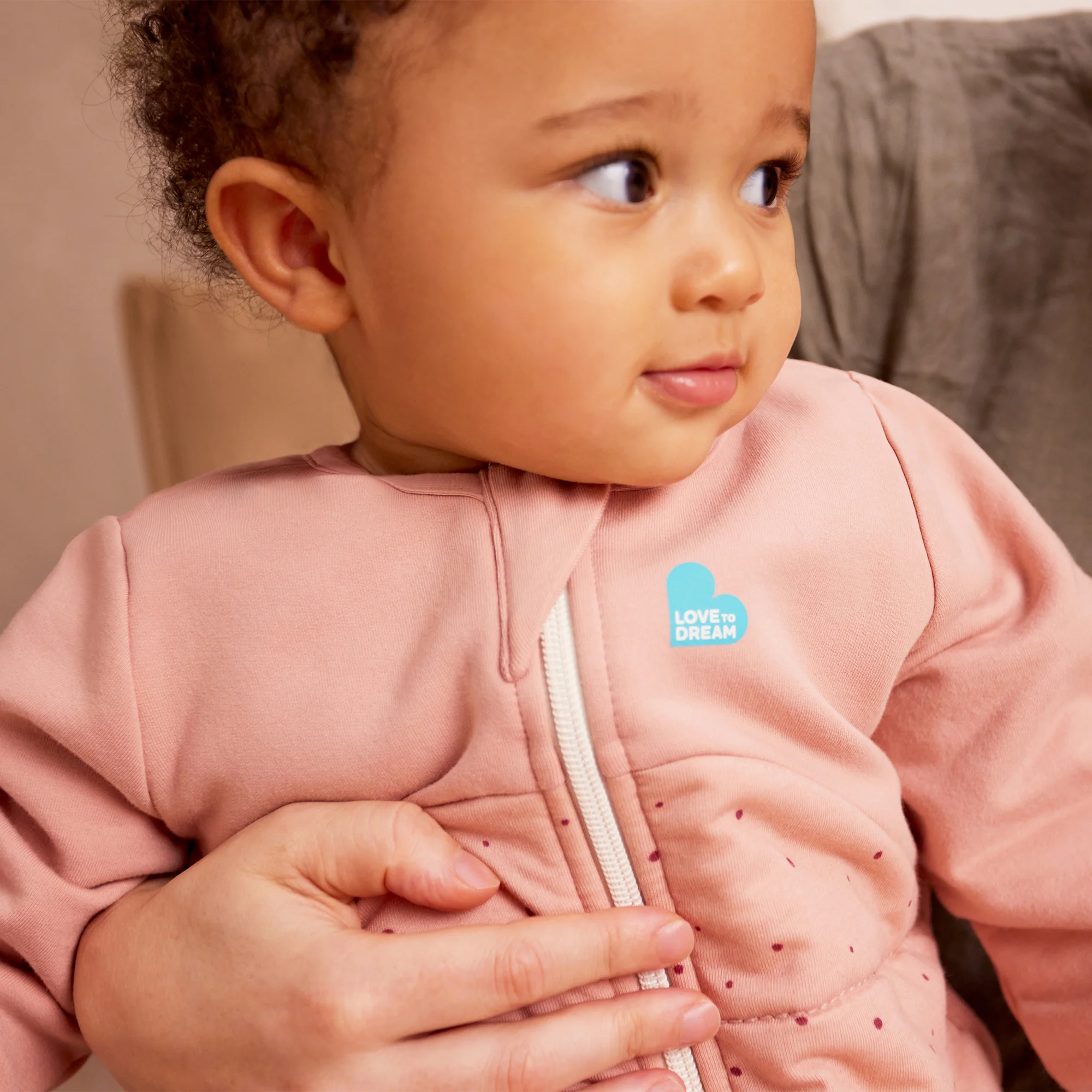 Sleep Bag Long Sleeve 2.5 TOG Cotton Rose Pebbles - Image 12