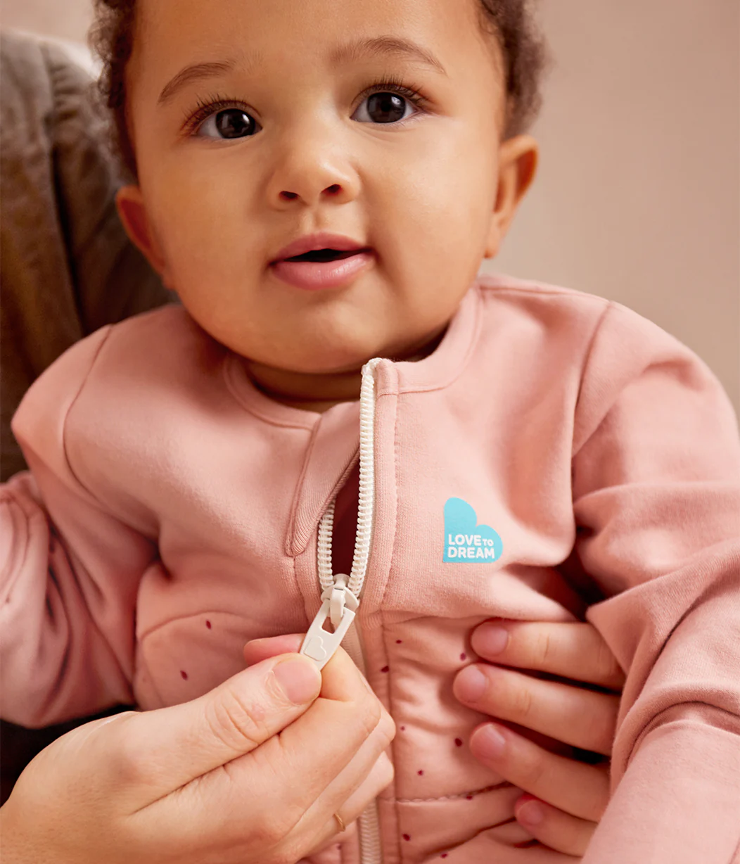 Sleep Bag Long Sleeve 2.5 TOG Cotton Rose Pebbles - Image 13