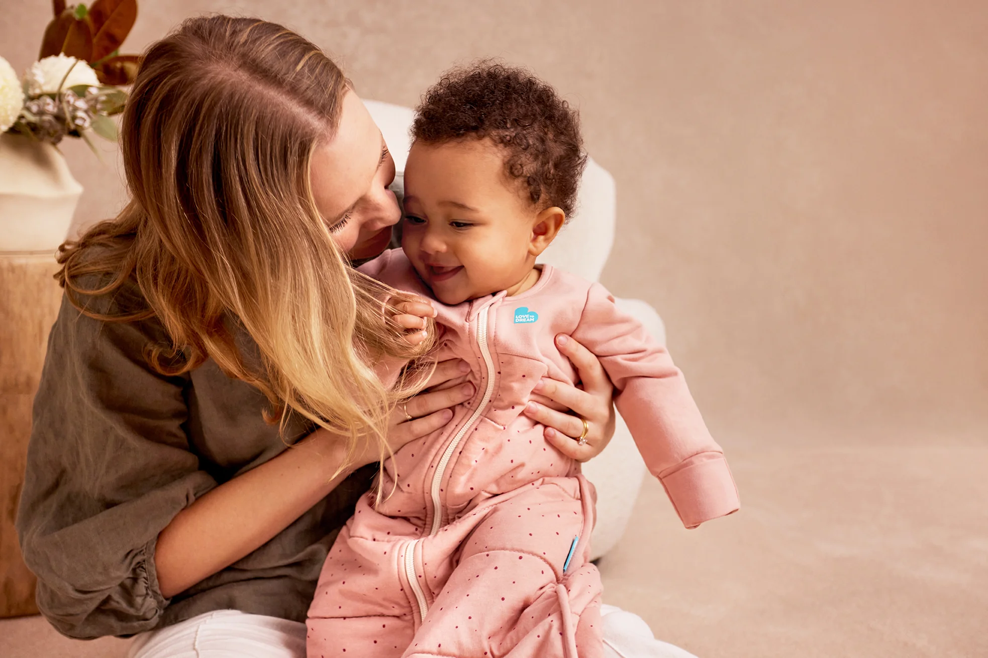 Sleep Bag Long Sleeve 2.5 TOG Cotton Rose Pebbles - Image 9