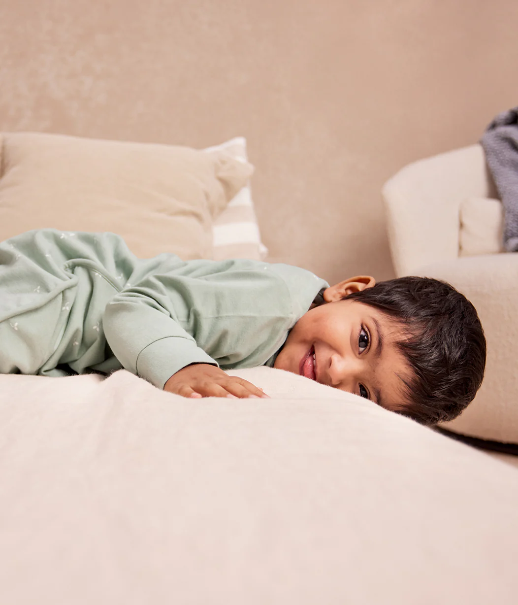 Sleep Suit Long Sleeve 1.5 TOG Cotton Olive Twigs - Image 5