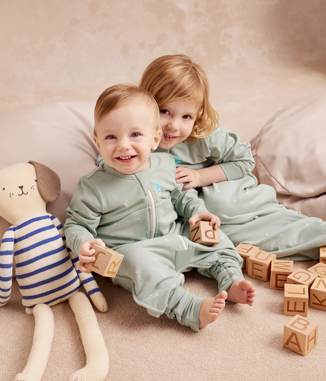 Sleep Suit Long Sleeve 1.5 TOG Cotton Olive Twigs - Image 9