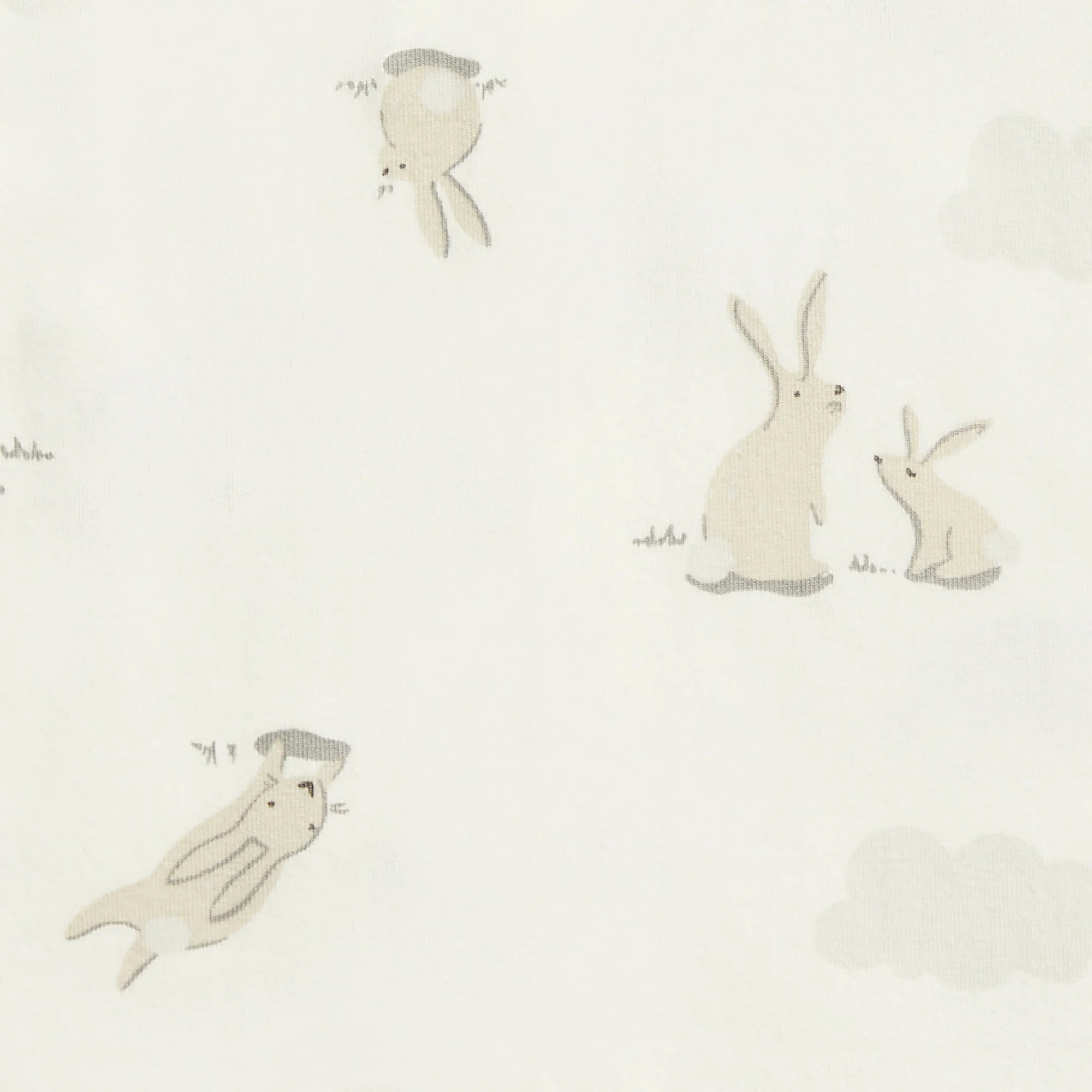 Swaddle Up™ 1.0 TOG Cotton White Cloud Bunnies - Image 4