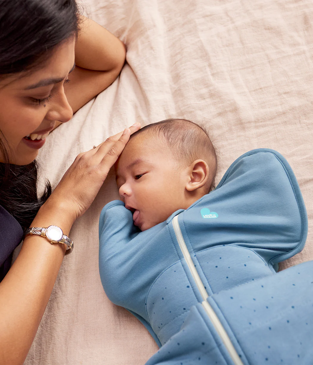 Swaddle Up™ 2.5 TOG Cotton Storm Blue Pebbles - Image 6