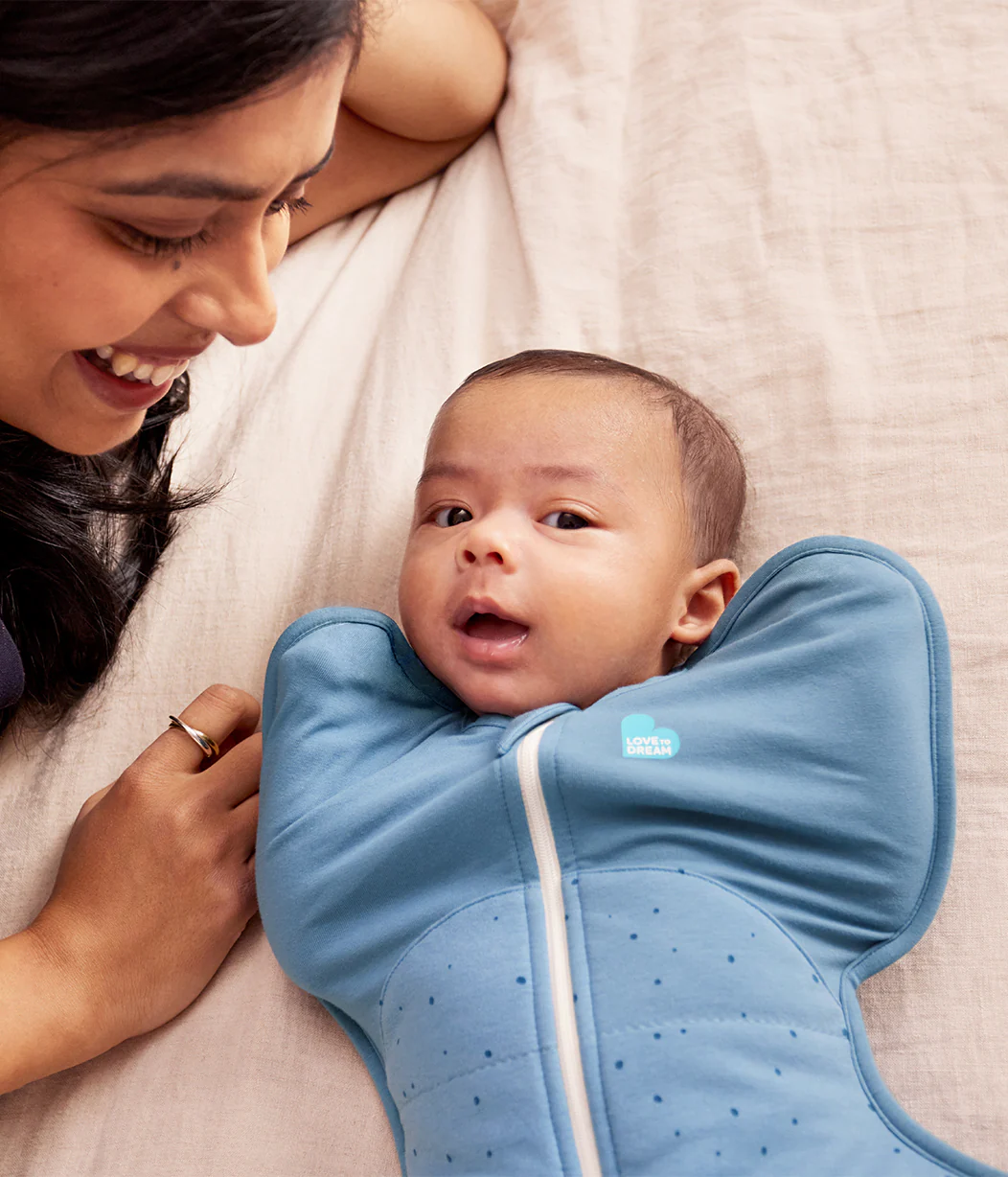 Swaddle Up™ 2.5 TOG Cotton Storm Blue Pebbles - Image 7