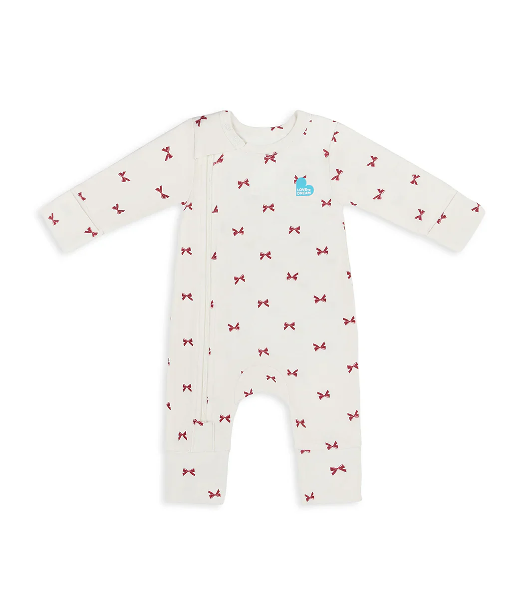 Swaddle Up & Romper Bundle | 3.5 TOG | Forest Quilting | Cream Bows - Image 5