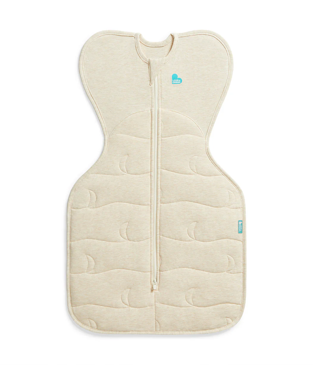 Swaddle Up & Romper Bundle | 3.5 TOG | Oatmeal Quilting | Cream Dino Snore - Image 3