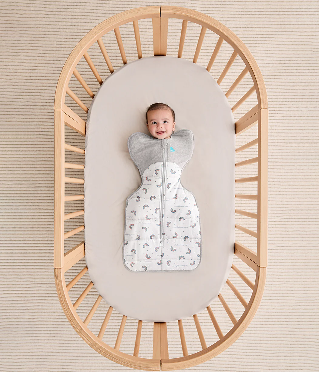 Swaddle Up Starter Bundle | 2.5 TOG | Blue Pebbles | Olive Bees | White Rainbow - Image 6